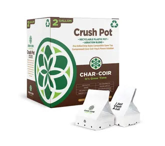 Char Coir Crush Pot 2 Gallon - Case of 24