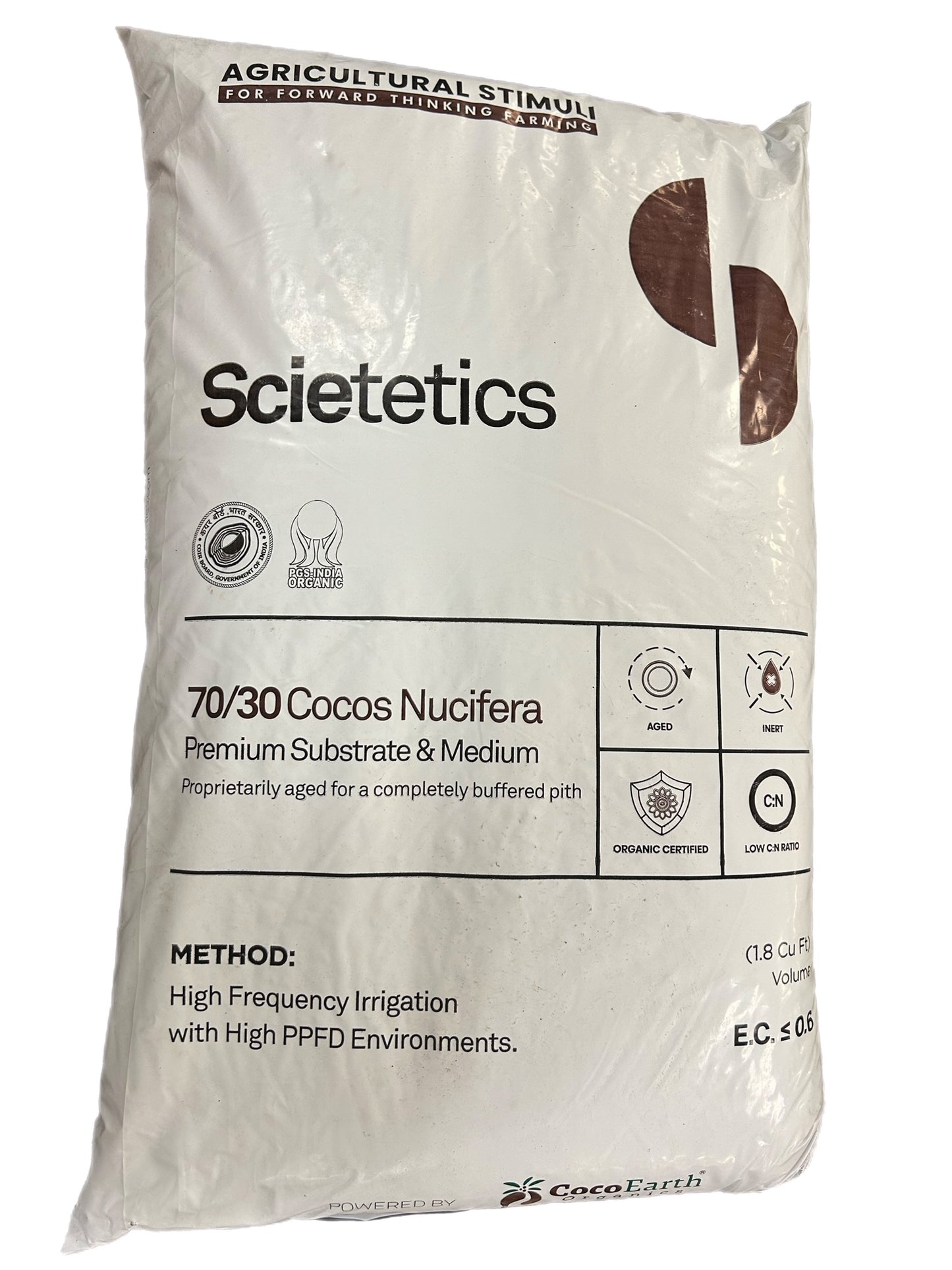 Scietetics 70/30 Pure Cocos Nucifera 1.8 cuft