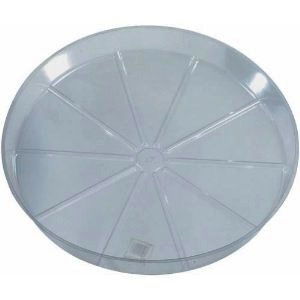 Clear deep saucer #25