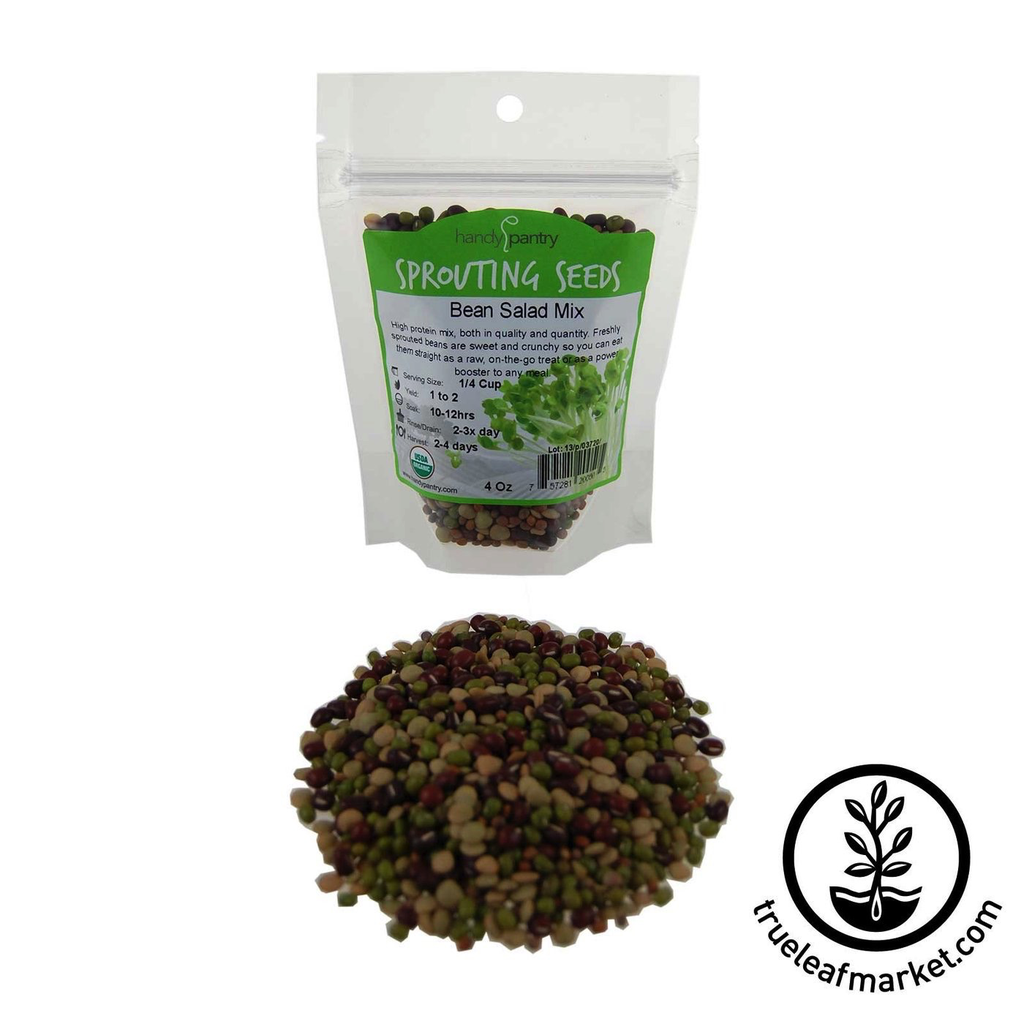 HANDY PANTRY BEAN SALAD - SPROUTING MIX (ORGANIC) - SPROUTING SEEDS 4OZ