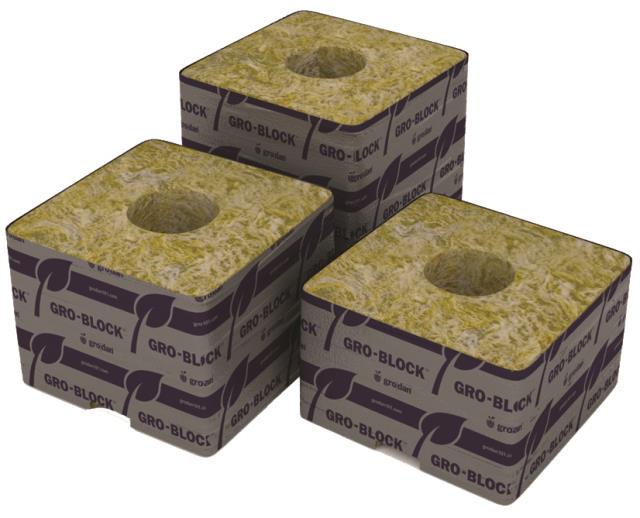 Grodan Delta 6.5 Block, 4" x 4" x 2.5"