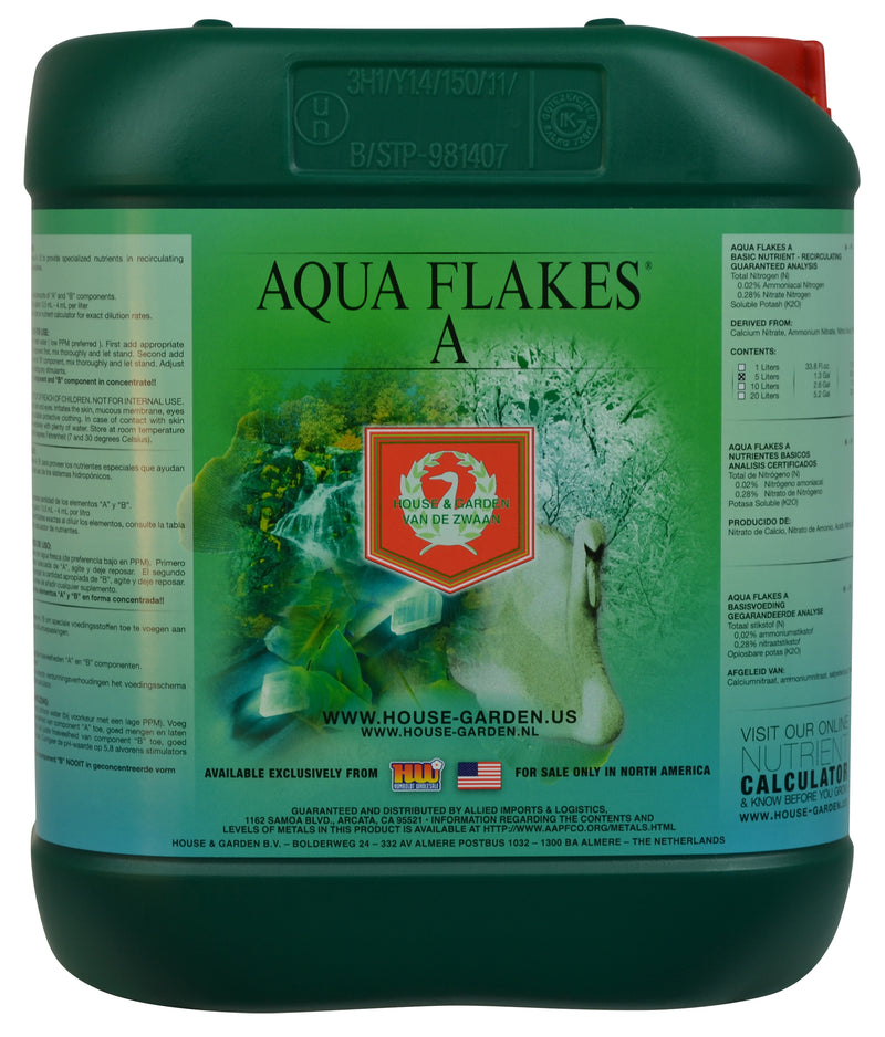 House and Garden Aqua Flakes A -- 20 Liters