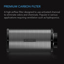AC INFINITY, DUCT CARBON FILTER, AUSTRALIAN CHARCOAL, 8-INCH