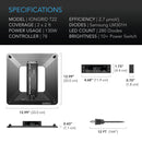 AC INFINITY IONGRID T22, FULL SPECTRUM LED GROW LIGHT 130W, SAMSUNG LM301H, 2X2 FT. COVERAGE