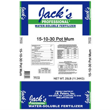 Jack's Professional 15-10-30 Pot Mum Fertilizer  25lb