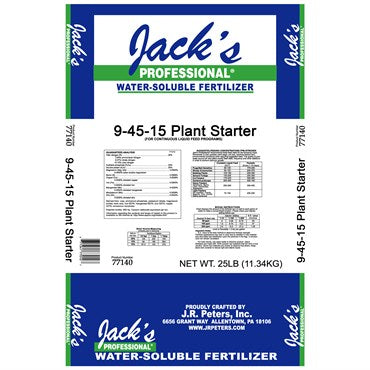 Jack's Professional 9-45-15 Plant Starter Fertilizer 25lb