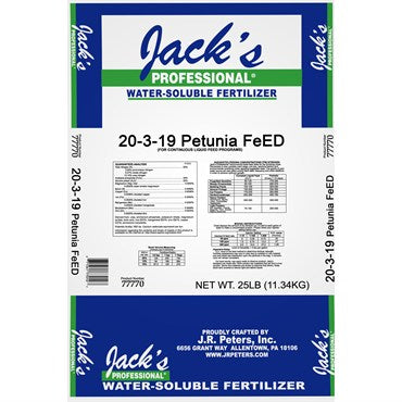 Jack's Professional  20-3-19 Petunia FeED Fertilizer  25lb