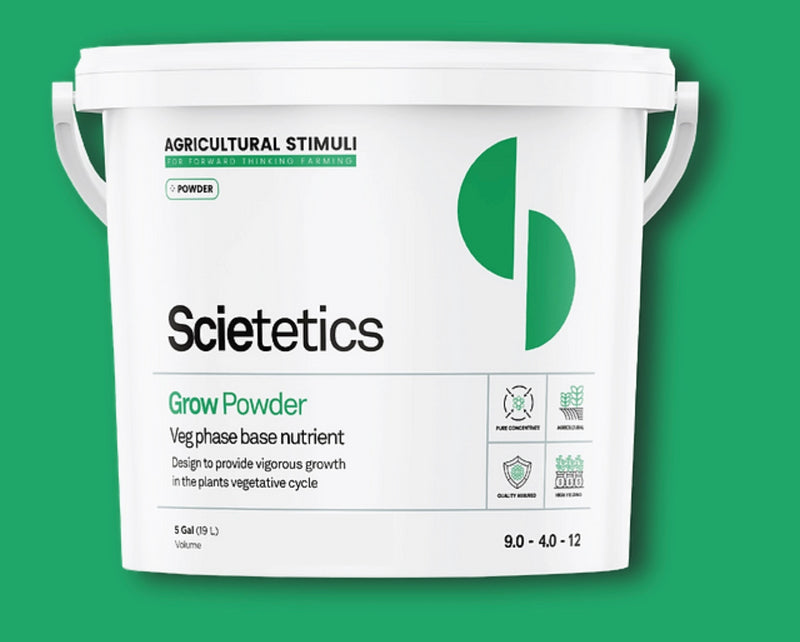 Scietetics Grow Powder 9-4-12, 25 lbs container
