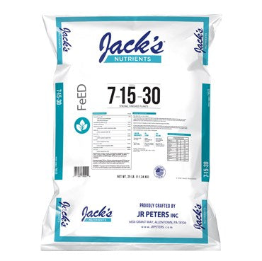 Jack's Nutrients 7-15-30 Finish Fertilizer 25lb