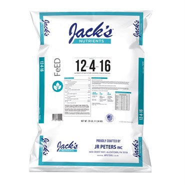 Jack's Nutrients 12-4-16 RO Pure Water Fertilizer  25lb