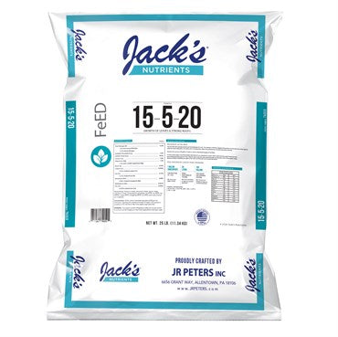 Jack's  Nutrients 15-5-20 Tap Water Fertilizer  25lb