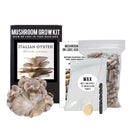 Organic Italian Oyster Mushroom Outdoor Log Growing Kit
