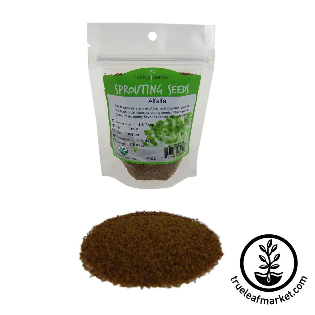 HANDY PANTRY ALFALFA (ORGANIC) - SPROUTING SEEDS 4OZ