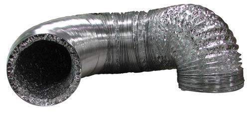 deal-Air Silver/Silver Flex Ducting 6 in x 25 ft