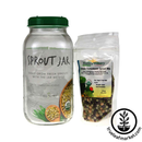 HANDY PANTRY SPROUTING JAR - HALF GALLON SIZE JAR SPROUTER