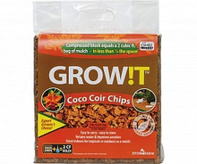 GROW!T Organic Coco Coir Planting Chips, Block