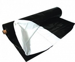 Black & White Poly, 100' x 10', 5.5 mil