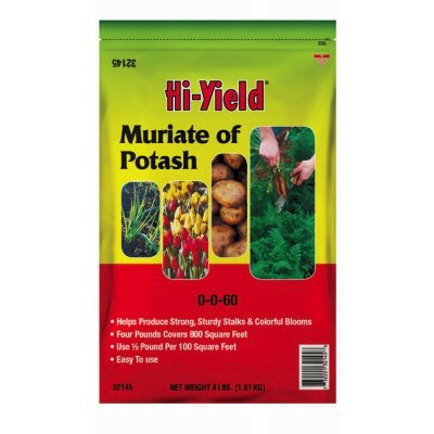 4 LB MURIATE OF POTASH 0-0-60 POTASSIUM FERTILIZER
