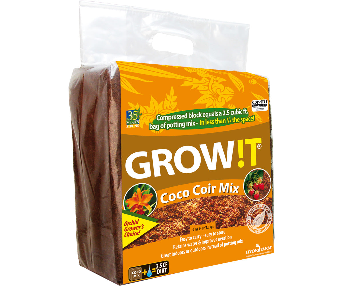 GROW!T Organic Coco Coir Mix, Pallet of 216 Blocks.