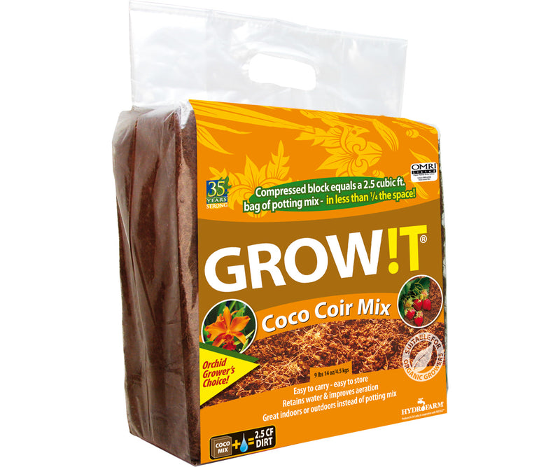GROW!T Organic Coco Coir Mix, Pallet of 216 Blocks.