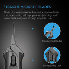 AC INFINITY STAINLESS STEEL PRUNING SHEAR WITH CLEANING KIT, ERGONOMIC LIGHTWEIGHT, 6.6” STRAIGHT BLADES