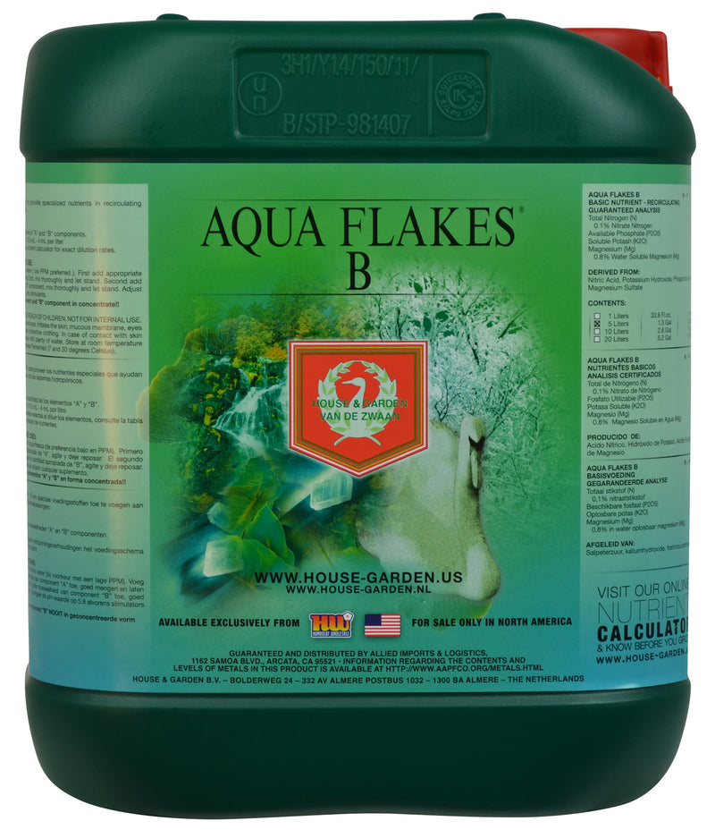 House and Garden Aqua Flakes B -- 5 Liters