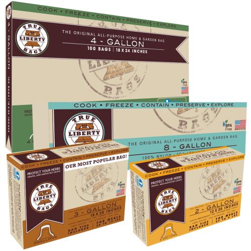 True Liberty 3 Gallon Bags 18 in x 20 in 100/pack)
